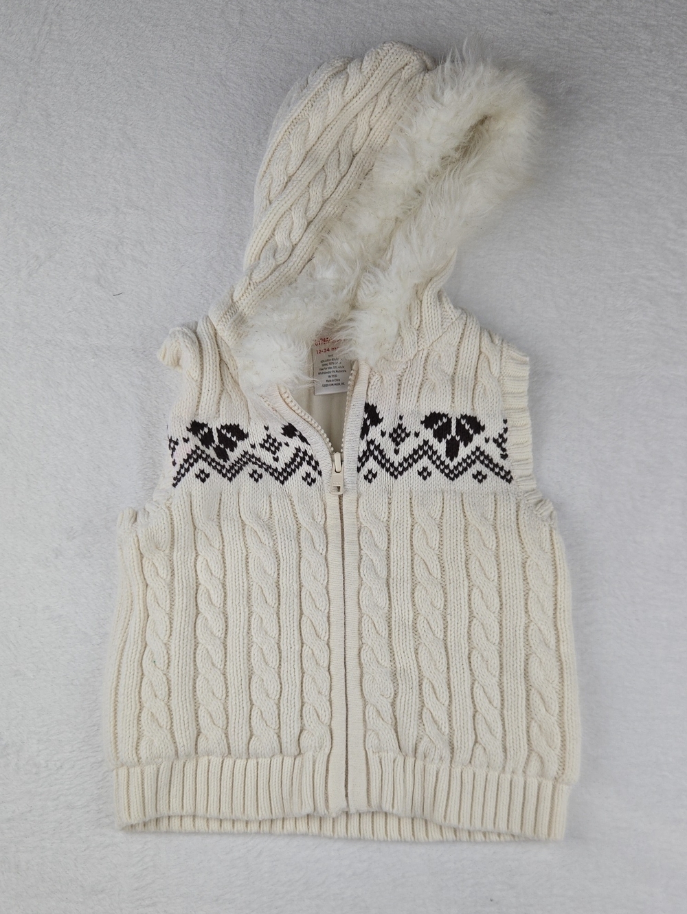 Gymboree Hooded Zip Up Sweater Size 12-24